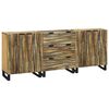 vidaXL Σετ Επίπλων Μπάνιου με συρτάρι 3 pcs Καφέ 180 x 33 x 75 εκ.