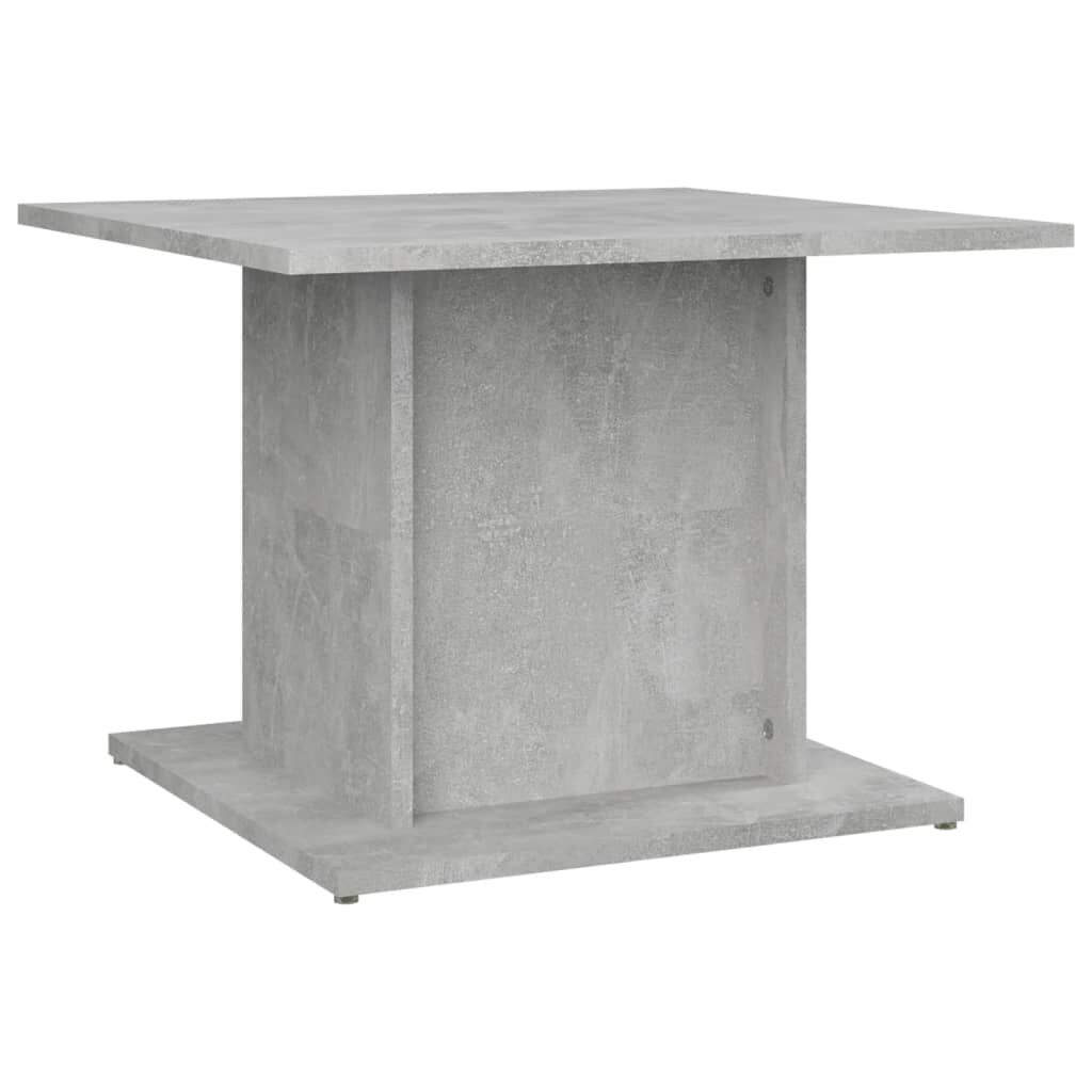 vidaXL Τραπεζάκι Σαλονιού Γκρι Σκυροδ. 55,5x55,5x40 εκ. Επεξεργ. Ξύλο