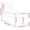 vidaXL &Kappa;&rho;&epsilon;&beta;ά&tau;&iota; Boxspring &mu;&epsilon; &Sigma;&tau;&rho;ώ&mu;&alpha; &Mu;&pi;&lambda;&epsilon; 80 x 200 &epsilon;&kappa;. &Beta;&epsilon;&lambda;&omicron;ύ&delta;&iota;&nu;&omicron;