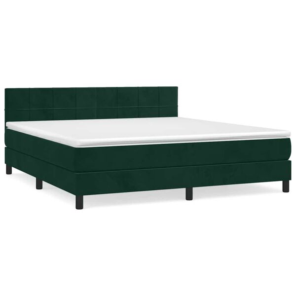 vidaXL &Kappa;&rho;&epsilon;&beta;ά&tau;&iota; Boxspring &mu;&epsilon; &Sigma;&tau;&rho;ώ&mu;&alpha; &Sigma;&kappa;&omicron;ύ&rho;&omicron; &Pi;&rho;ά&sigma;&iota;&nu;&omicron; 180x200&epsilon;&kappa;. &Beta;&epsilon;&lambda;&omicron;ύ&delta;&iota;&nu;&omicron;