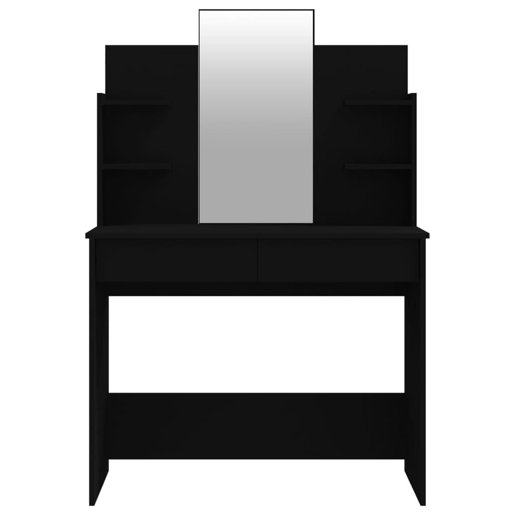 vidaXL Μπουντουάρ Σετ Μαύρο 96 x 40 x 142 εκ.