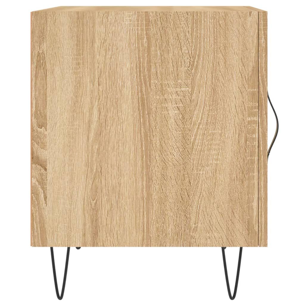 vidaXL Κομοδίνο Sonoma Δρυς 40 x 40 x 50 εκ. από Επεξεργασμένο Ξύλο