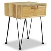 vidaXL Κομοδίνο 40 x 30 x 50 εκ. από Μασίφ Ξύλο Teak