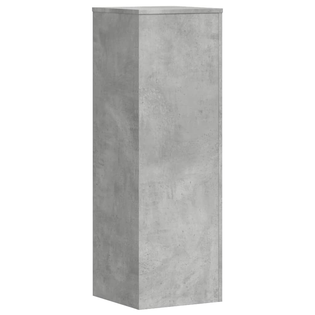 vidaXL Βάσεις Φυτών 2 τεμ. Γκρι Σκυρ. 33x33x100 εκ. Επεξεργασμένο Ξύλο