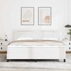 vidaXL Κρεβάτι με Στρώμα με στρώμα Λευκό 180 x 200 cm Τεχνητό δέρμα