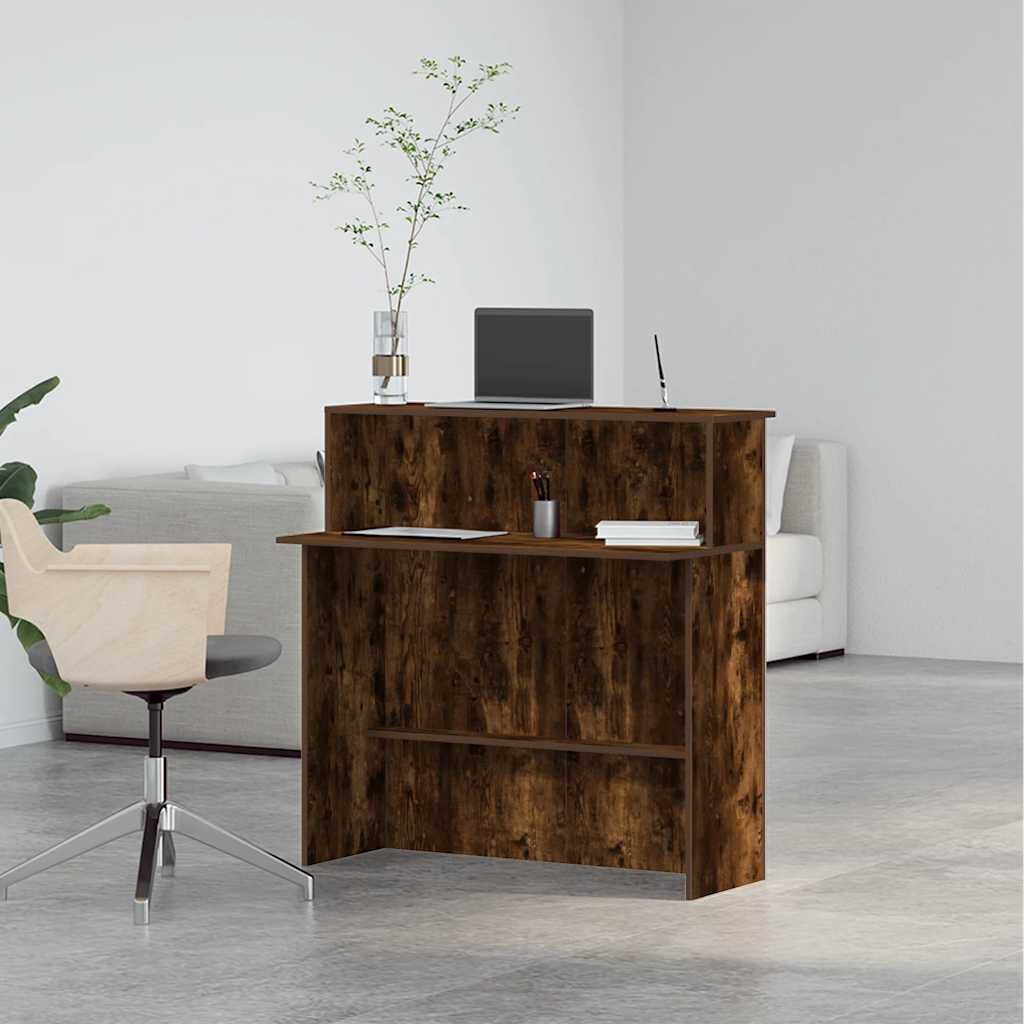 vidaXL Γραφείο υποδοχής 100x50x103,5 εκ. Επεξεργασμένο Ξύλο