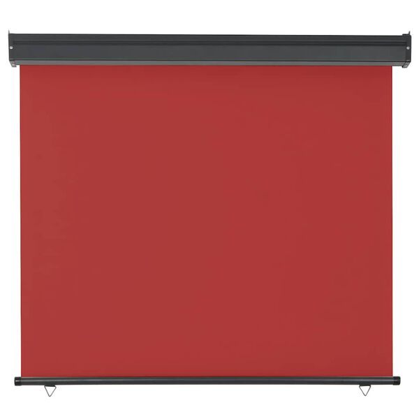 vidaXL Σκίαστρο Βεράντας Πλαϊνό Κόκκινο 125 x 250 εκ.