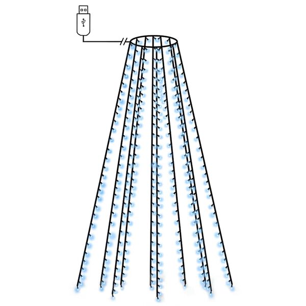 vidaXL &Chi;&rho;&iota;&sigma;&tau;&omicron;&upsilon;&gamma;&epsilon;&nu;&nu;&iota;ά&tau;&iota;&kappa;&alpha; &Lambda;&alpha;&mu;&pi;ά&kappa;&iota;&alpha; &Chi;&tau;&alpha;&pi;ό&delta;&iota; 300 LED &Mu;&pi;&lambda;&epsilon; 300 &epsilon;&kappa;.