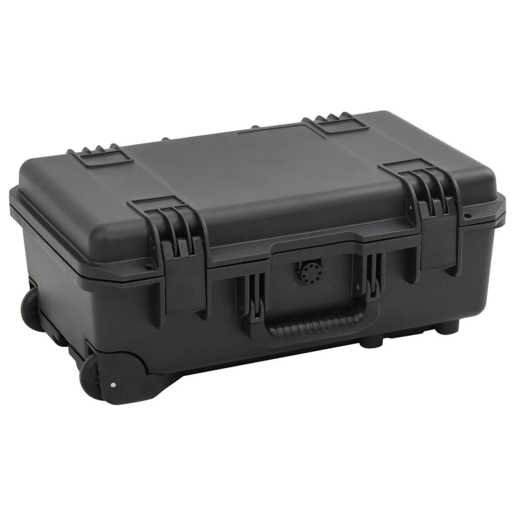 vidaXL Θήκη Πτήσης Φορητή Μαύρη 55x35x22,5 εκ. από Πολυπροπυλένιο