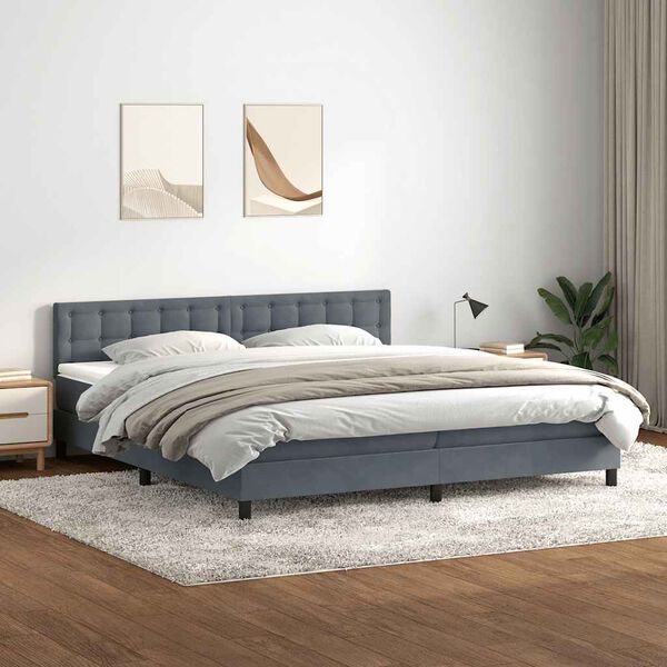 vidaXL Box Spring &Kappa;&rho;&epsilon;&beta;ά&tau;&iota; &mu;&epsilon; &sigma;&tau;&rho;ώ&mu;&alpha; &Sigma;&kappa;&omicron;ύ&rho;&omicron; &gamma;&kappa;&rho;&iota; 180x220 &epsilon;&kappa;. &Beta;&epsilon;&lambda;&omicron;ύ&delta;&iota;&nu;&omicron;