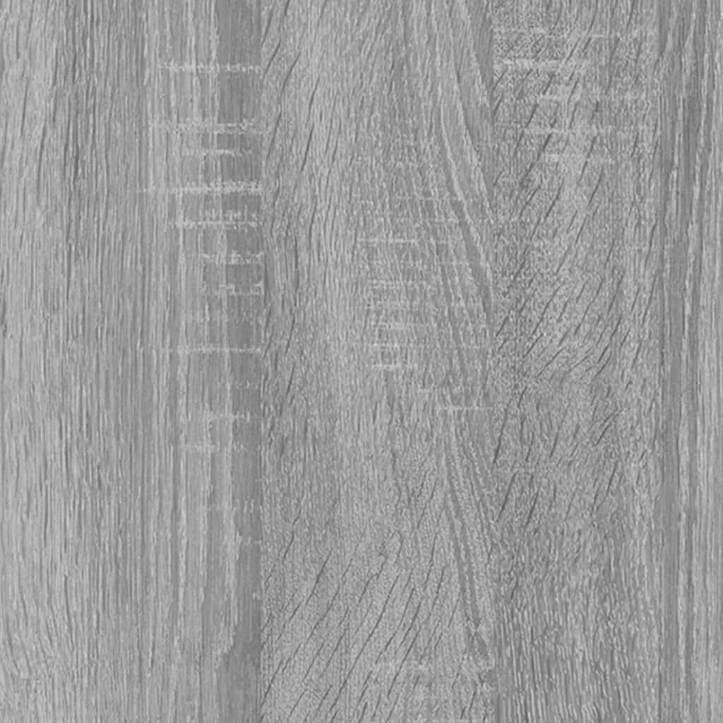 vidaXL Βιβλιοθήκη με 4 Ράφια Γκρι Sonoma 80x24x142 εκ. Επεξεργ. Ξύλο
