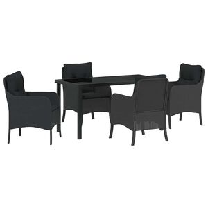 vidaXL &Sigma;έ&tau; &phi;&alpha;&gamma;&eta;&tau;&omicron;ύ &gamma;&iota;&alpha; &kappa;ή&pi;&omicron; &mu;&epsilon; &mu;&alpha;&xi;&iota;&lambda;ά&rho;&iota; 5 pcs &Mu;&alpha;ύ&rho;&omicron; &sigma;&upsilon;&nu;&theta;&epsilon;&tau;&iota;&kappa;ό &rho;&alpha;&tau;ά&nu;