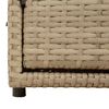 vidaXL Ντουλάπι Αποθήκευσης Κήπου Beige 110x55x60,5εκ. Συνθετικό Ρατάν
