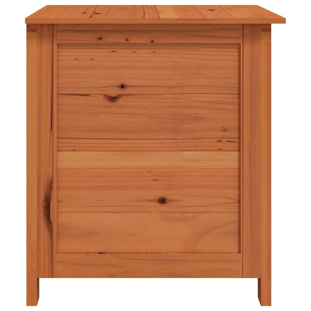 vidaXL Κουτί Μαξιλαριών Εξ. Χώρου Καφέ 50x50x56 εκ. Μασίφ Ξύλο Ελάτης