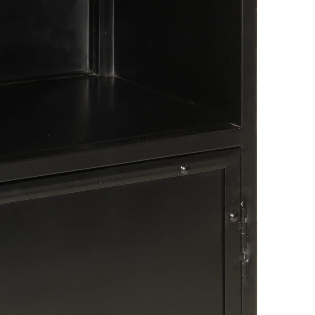 vidaXL Ντουλάπι Μπάνιου 40 x 27 x 90 εκ. Σίδηρο και Μασίφ Ξύλο Μάνγκο