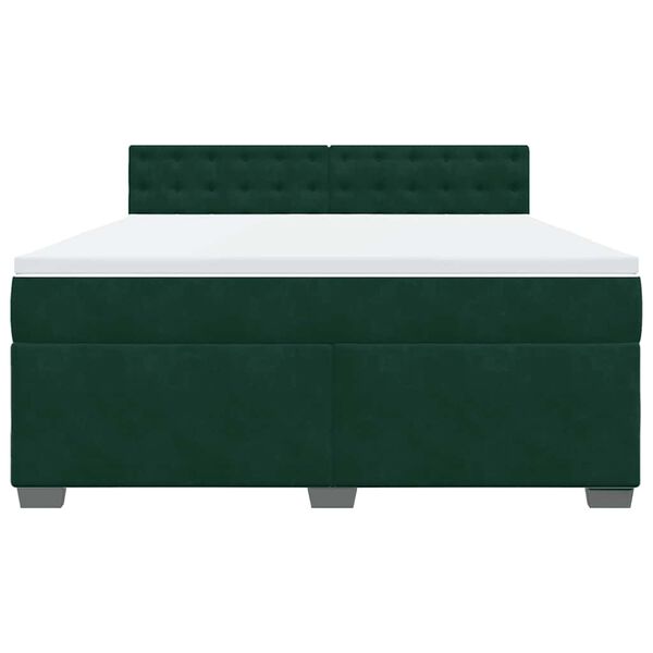 vidaXL &Kappa;&rho;&epsilon;&beta;ά&tau;&iota; Boxspring &mu;&epsilon; &Sigma;&tau;&rho;ώ&mu;&alpha; &Sigma;&kappa;&omicron;ύ&rho;&omicron; &Pi;&rho;ά&sigma;&iota;&nu;&omicron; 180x200&epsilon;&kappa;. &Beta;&epsilon;&lambda;&omicron;ύ&delta;&iota;&nu;&omicron;