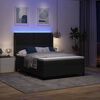 vidaXL &Kappa;&rho;&epsilon;&beta;ά&tau;&iota; Box Spring LED &mu;&epsilon; &Sigma;&tau;&rho;ώ&mu;&alpha; &Mu;&alpha;ύ&rho;&omicron; 140 x 200 cm &Beta;&epsilon;&lambda;&omicron;ύ&delta;&omicron;