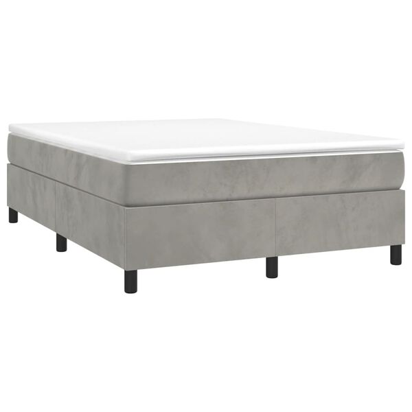 vidaXL &Kappa;&rho;&epsilon;&beta;ά&tau;&iota; Boxspring &mu;&epsilon; &Sigma;&tau;&rho;ώ&mu;&alpha; &Alpha;&nu;&omicron;&iota;&chi;&tau;ό &Gamma;&kappa;&rho;&iota; 140x190 &epsilon;&kappa;. &Beta;&epsilon;&lambda;&omicron;ύ&delta;&iota;&nu;&omicron;