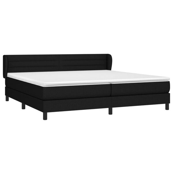 vidaXL &Kappa;&rho;&epsilon;&beta;ά&tau;&iota; Boxspring &mu;&epsilon; &Sigma;&tau;&rho;ώ&mu;&alpha; &Mu;&alpha;ύ&rho;&omicron; 200x200 &epsilon;&kappa;. &Upsilon;&phi;&alpha;&sigma;&mu;ά&tau;&iota;&nu;&omicron;
