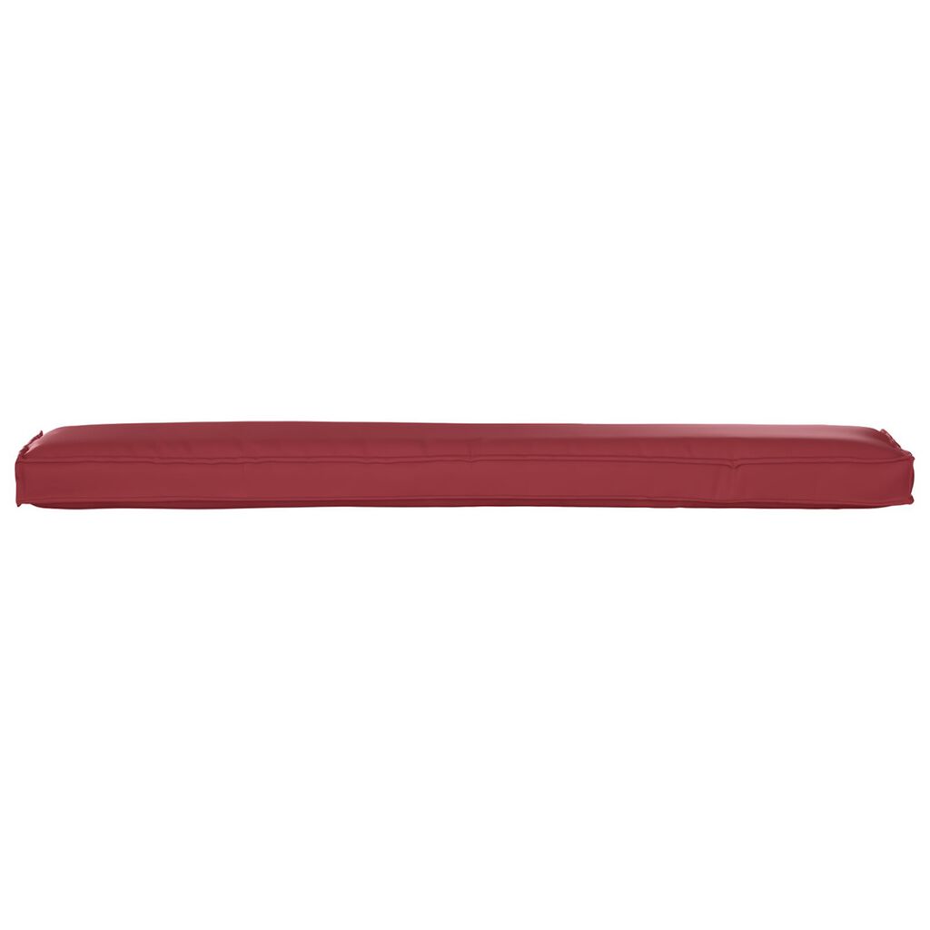 vidaXL Μαξιλάρι Παγκάκι Κρασιού Κόκκινο 200x40x8 εκ. Υφασμάτινη Όξφορντ