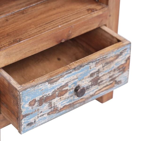 vidaXL Κομοδίνο 41 x 30 x 50 εκ. από Μασίφ Ξύλο Μαόνι