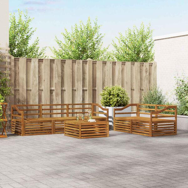 vidaXL &Sigma;&epsilon;&iota;&rho;ά &Kappa;&alpha;&nu;&alpha;&pi;έ &Epsilon;&xi;&omega;&tau;&epsilon;&rho;&iota;&kappa;&omicron;ύ 6 pcs &Phi;&upsilon;&sigma;&iota;&kappa;ό