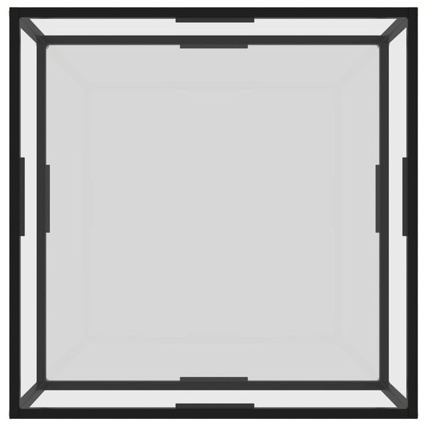 vidaXL Τραπεζάκι Σαλονιού Διαφανές 80 x 80 x 35 εκ. από Ψημένο Γυαλί