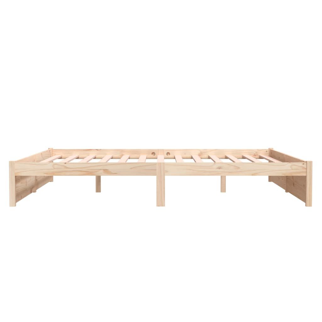 vidaXL Πλαίσιο Κρεβατιού 180 x 200 εκ. Μασίφ Ξύλο Super King Size