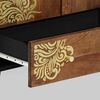 vidaXL Highboard με ράφι Καφέ 60 x 33.5 x 100 εκ. Μασίφ ξύλο μάνγκο