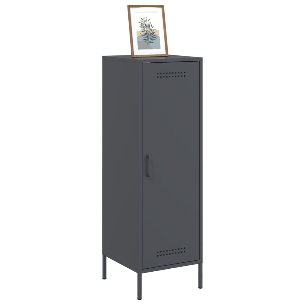 vidaXL Ντουλάπι Ανθρακί 36x39x113 εκ. από Ατσάλι