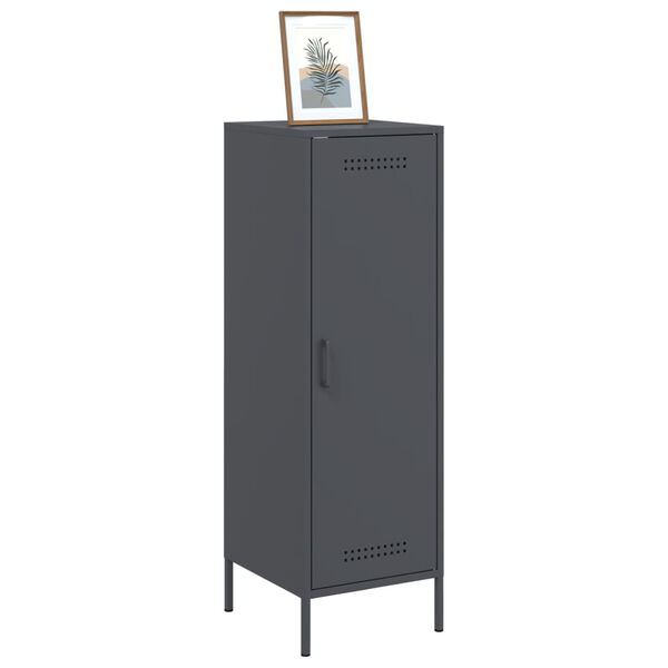 vidaXL Ντουλάπι Ανθρακί 36x39x113 εκ. από Ατσάλι