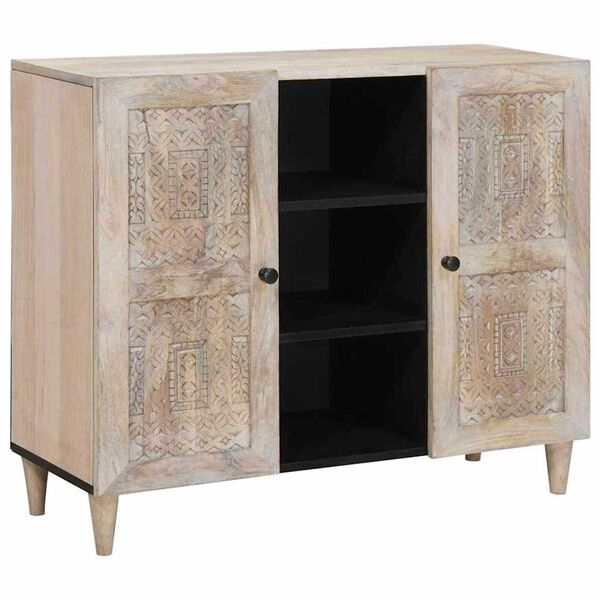 vidaXL Πλαϊνό γραφείο Λευκό 33.5 x 90 x 75 εκ
