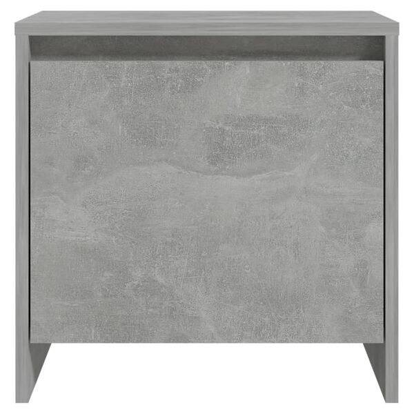vidaXL Κομοδίνο Γκρι Σκυροδέματος 45x34x44,5 εκ. από Επεξεργ. Ξύλο