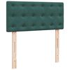 vidaXL Κρεβάτι Boxspring με Στρώμα Σκούρο Πράσινο 80x200 εκ. Βελούδινο