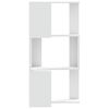 vidaXL Βιβλιοθήκη Γωνιακή 3 Επ. Λευκή 50x50x102εκ Επεξ. Ξύλο