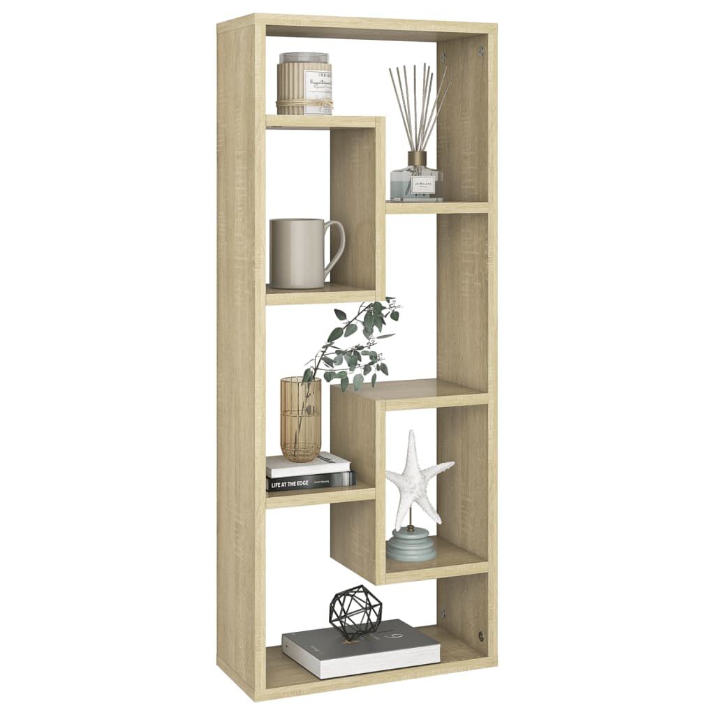 vidaXL Ραφιέρα Τοίχου Sonoma Δρυς 36x16x90 εκ. από Επεξεργασμένο Ξύλο