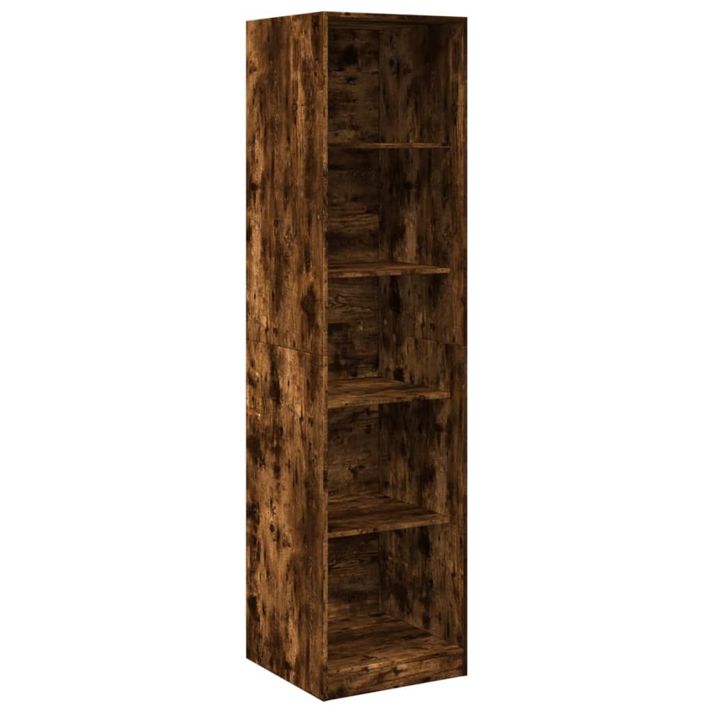 vidaXL Ντουλάπα Χρώμα Καπνιστή Δρυς 50 x 50 x 200 εκ. από Επεξ. Ξύλο