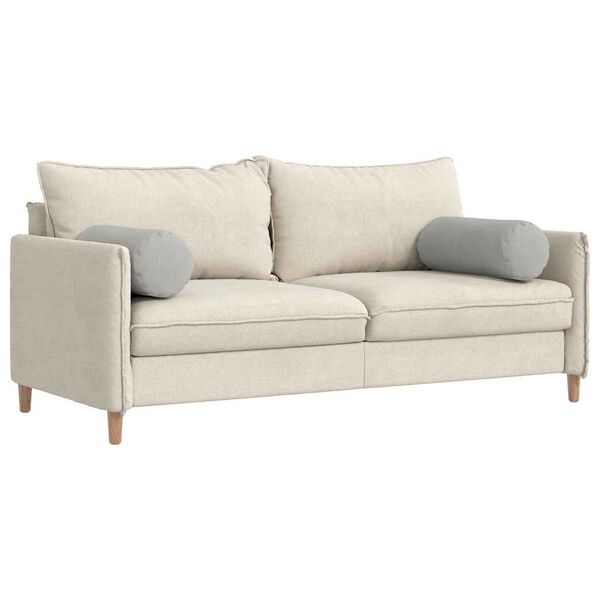 vidaXL Μαξιλάρια Στήριγμα 2 pcs Ανοιχτό γκρι Ø 25 x 70 cm