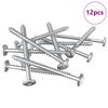 vidaXL &Xi;&upsilon;&lambda;&omicron;&beta;ί&delta;&epsilon;&sigmaf; 12 pcs &Alpha;&sigma;&eta;&mu;ί M6 x 70 &chi;&iota;&lambda;. &Alpha;&tau;&sigma;ά&lambda;&iota;