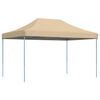 vidaXL Τέντα Εκδηλώσεων Πτυσσόμενη Pop-Up Μπεζ 440x292x315 εκ.