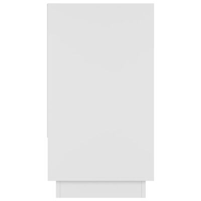 vidaXL Μπουφές Γυαλιστερός Λευκός 70 x 41 x 75 εκ. από Μοριοσανίδα