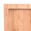 vidaXL Επιφ Τραπεζιού Αν Καφέ 140x40x(2-4)εκ. Επεξ. Μασίφ Ξύλο Δρυός