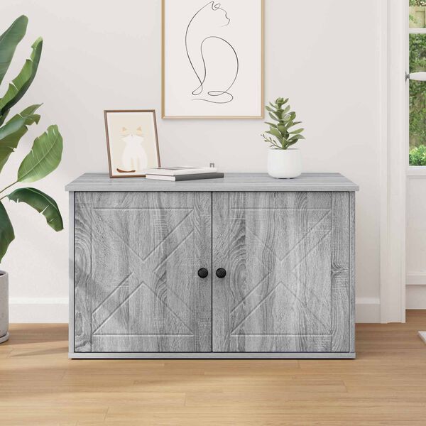 vidaXL &Sigma;&pi;ί&tau;&iota; &Gamma;ά&tau;&alpha;&sigmaf; &Gamma;&kappa;&rho;ί&zeta;&omicron; &Sigma;&omicron;&nu;&omicron;&mu;&alpha; 85 x 55 x 50 &epsilon;&kappa;. &Epsilon;&pi;&epsilon;&xi;&epsilon;&rho;&gamma;&alpha;&sigma;&mu;έ&nu;&omicron; &xi;ύ&lambda;&omicron;