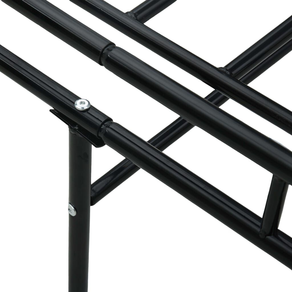 vidaXL Πλαίσιο για Καναπέ - Κρεβάτι Μαύρο 90 x 200 εκ. Μεταλλικό
