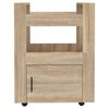 vidaXL Τρόλεϊ Κουζίνας Sonoma δρυς 60x45x80 εκ. από Επεξεργασμένο Ξύλο