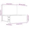 vidaXL Κομοδίνο με συρτάρι Λευκό 44 x 32.5 x 40 εκ. Μασίφ ξύλο πεύκου