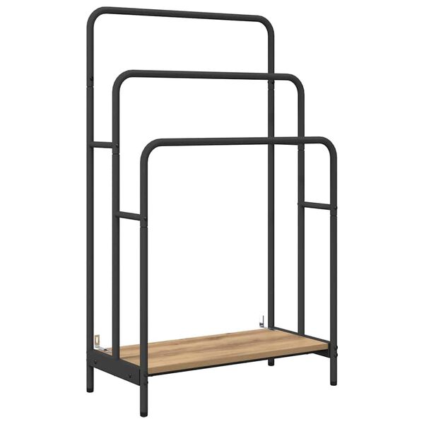 vidaXL Ράφι Ρούχων artisan δρυς 60 x 30 x 100.5 εκ Επεξεργασμένο ξύλο