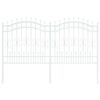 vidaXL Φράχτης Κήπου Λευκό 240 x 165 εκ. Ατσάλι με Επικάλυψη Πούδρας