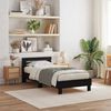 vidaXL Σκελετός Κρεβατιού Μαύρη δρυς 75 x 190 cm Επεξεργασμένο ξύλο