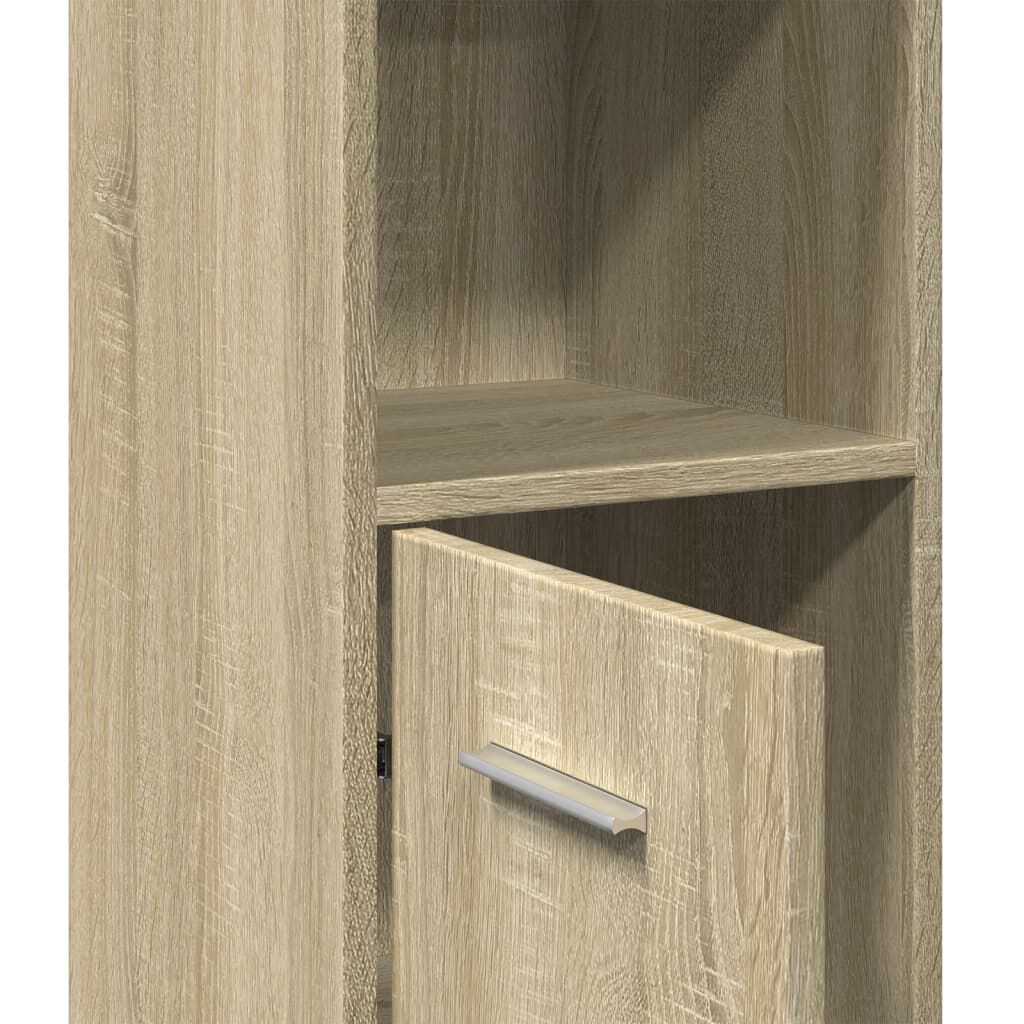 vidaXL Στήλη Μπάνιου Sonoma Δρυς 30x30x183,5 εκ. Επεξεργασμένο Ξύλο